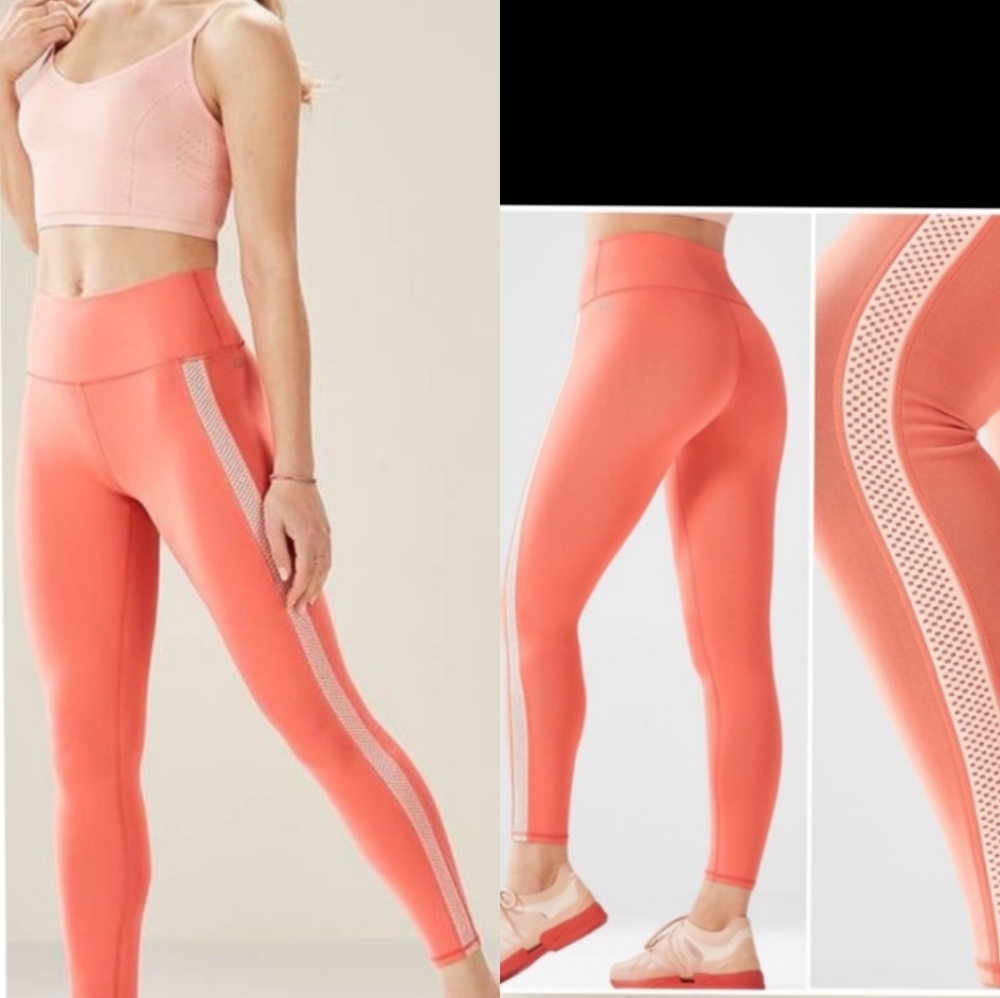 Fabletics Magnolia Coral High Waisted Leggings